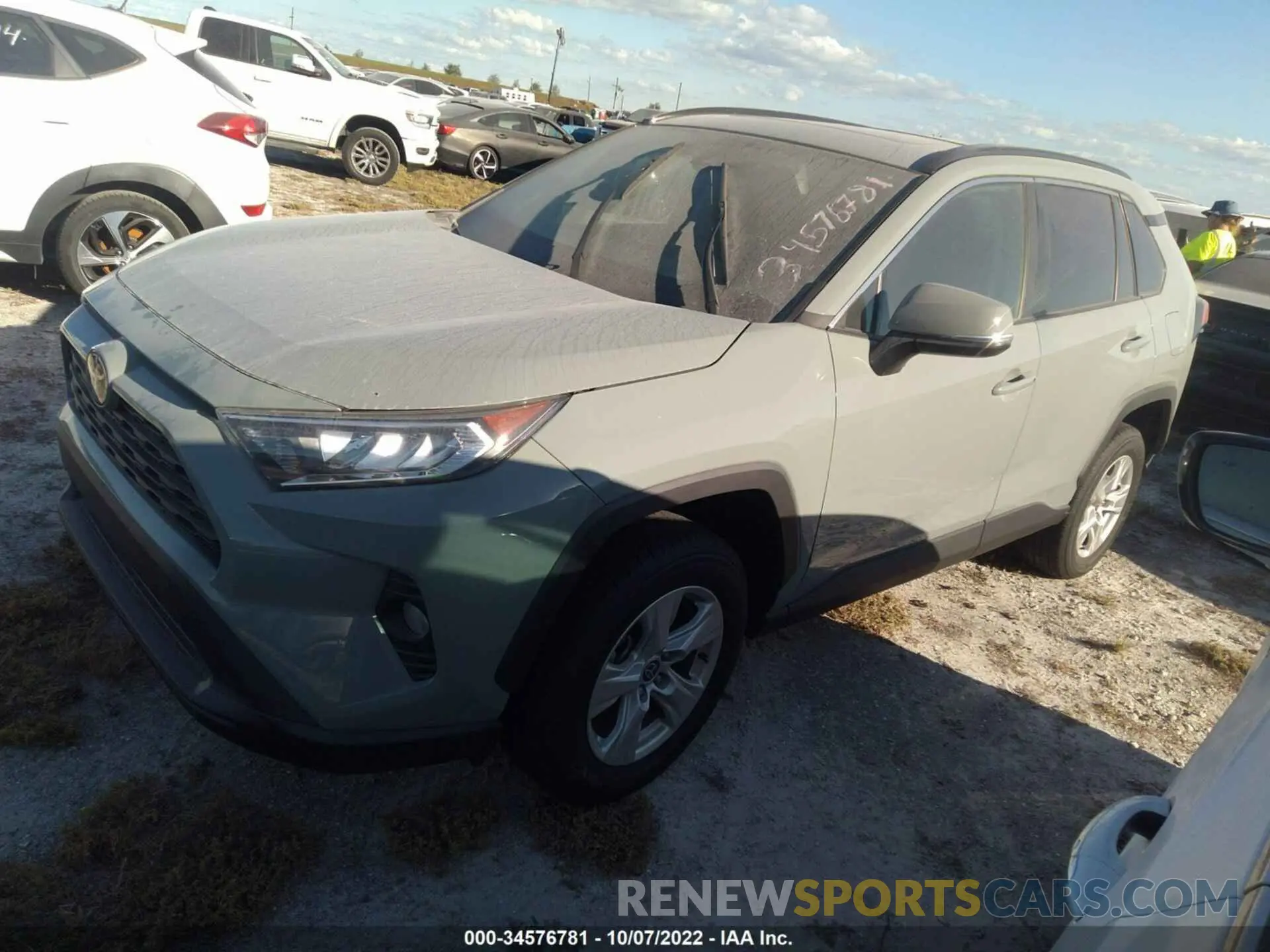 2 fotografías del automóvil dañado 2T3W1RFV7MW181968 TOYOTA RAV4 2021