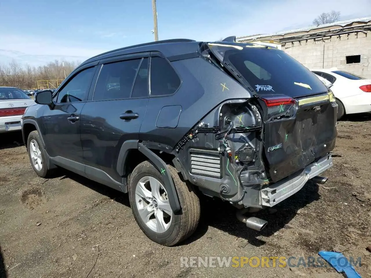 2 fotografías del automóvil dañado 2T3W1RFV8MC098471 TOYOTA RAV4 2021