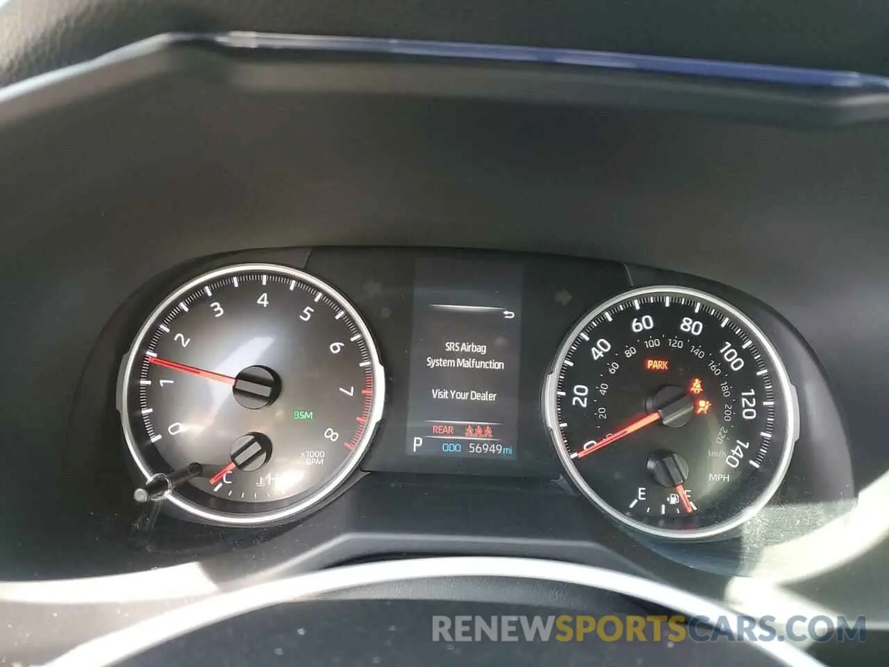 9 fotografías del automóvil dañado 2T3W1RFV8MC098471 TOYOTA RAV4 2021