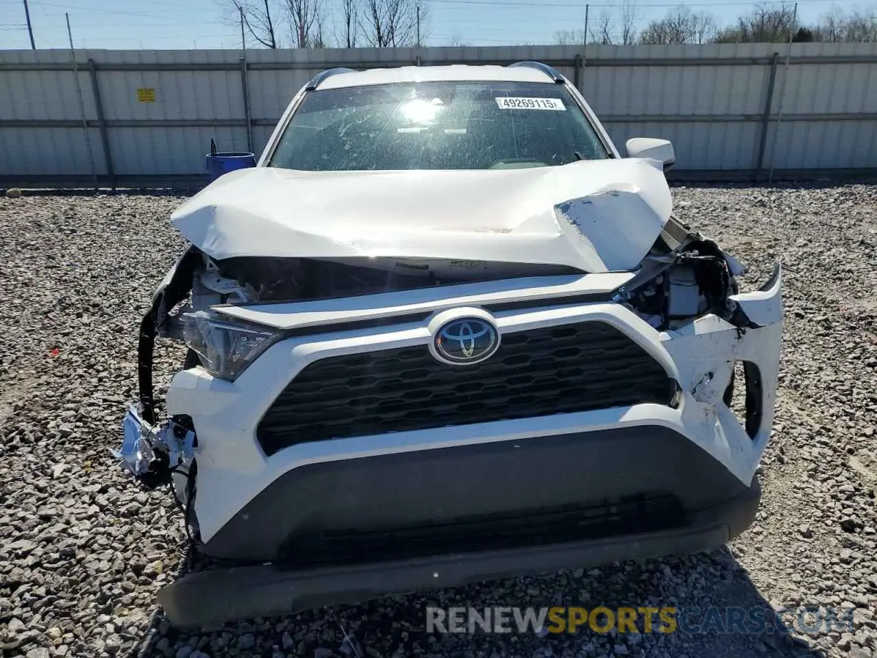 5 fotografías del automóvil dañado 2T3W1RFV8MC136023 TOYOTA RAV4 2021