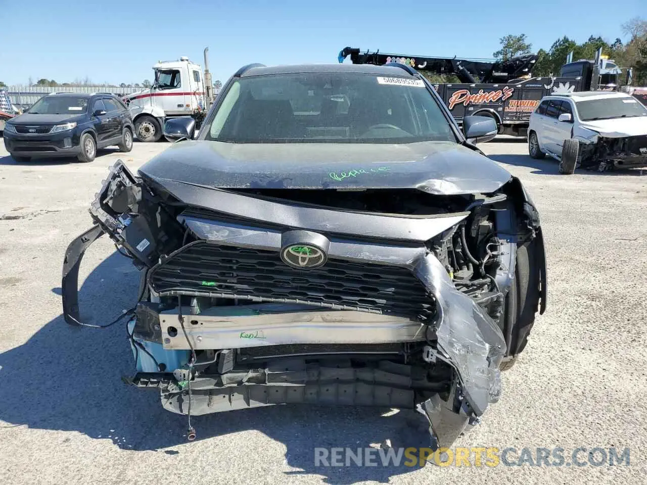 5 fotografías del automóvil dañado 2T3W1RFV8MW114182 TOYOTA RAV4 2021