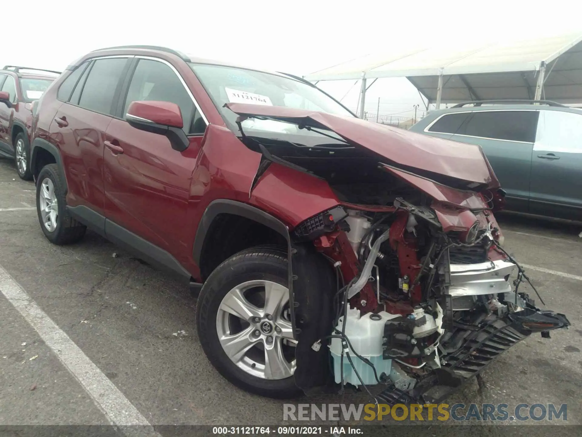 1 fotografías del automóvil dañado 2T3W1RFV8MW120290 TOYOTA RAV4 2021