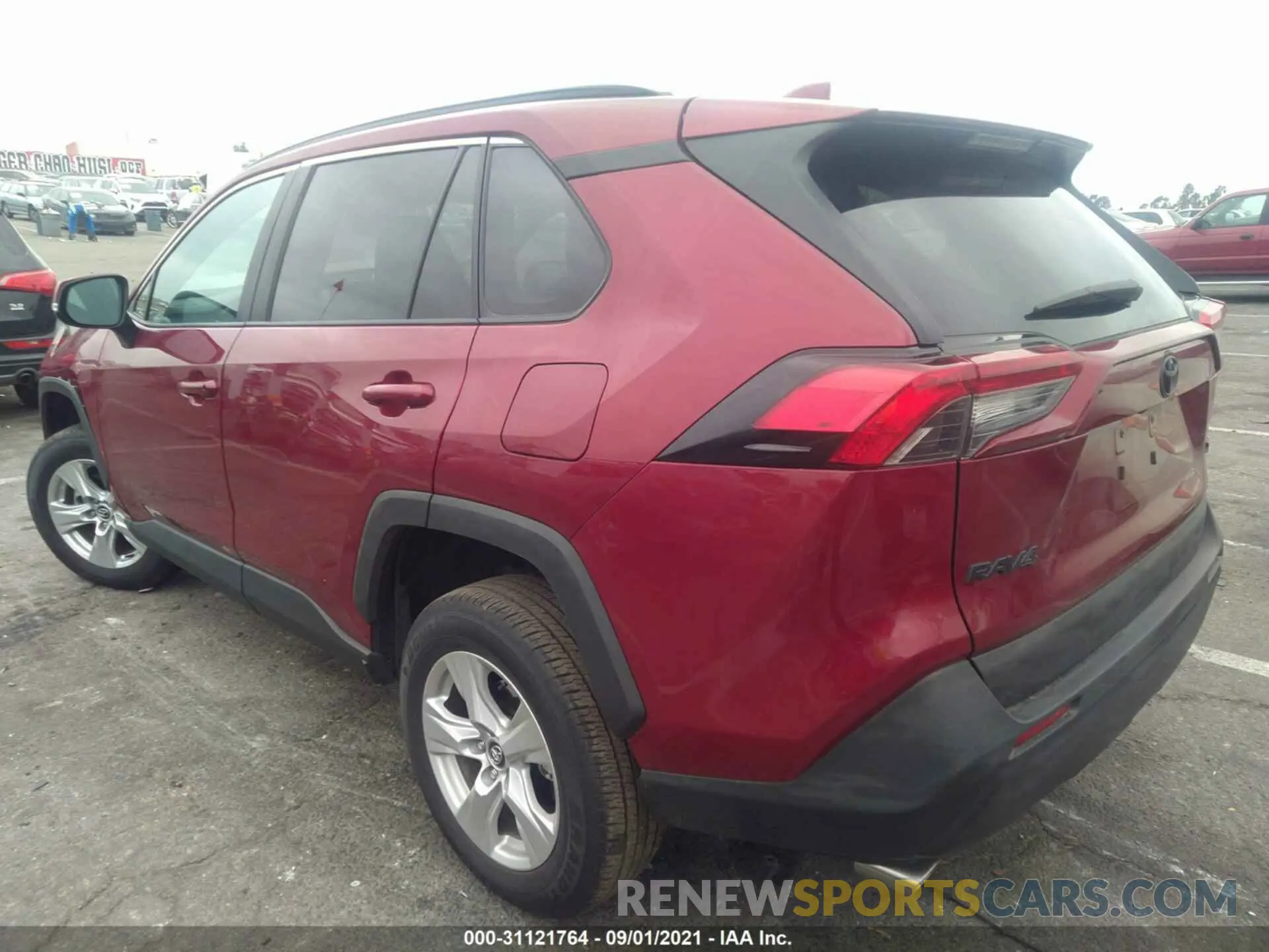 3 fotografías del automóvil dañado 2T3W1RFV8MW120290 TOYOTA RAV4 2021