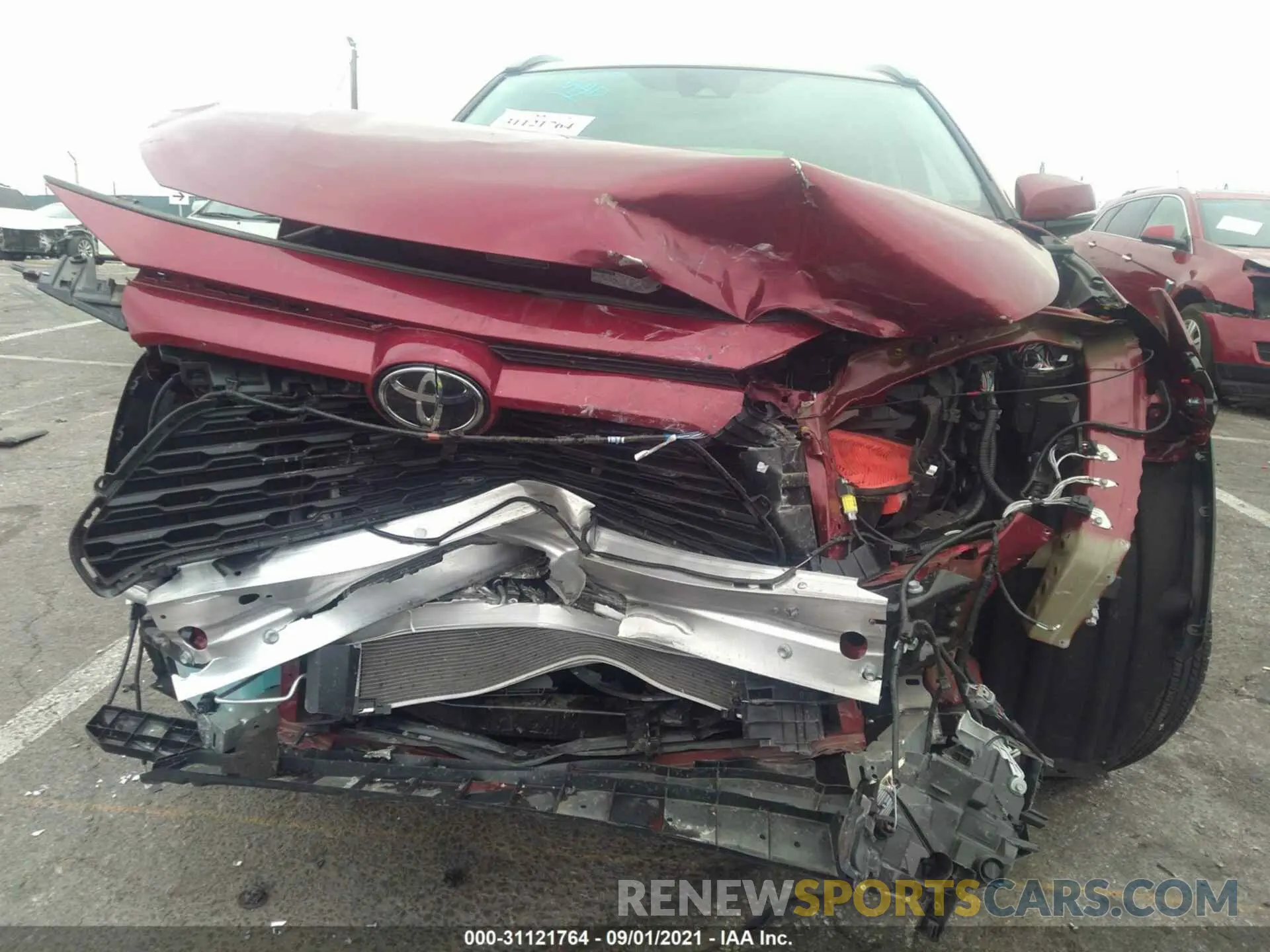 6 fotografías del automóvil dañado 2T3W1RFV8MW120290 TOYOTA RAV4 2021