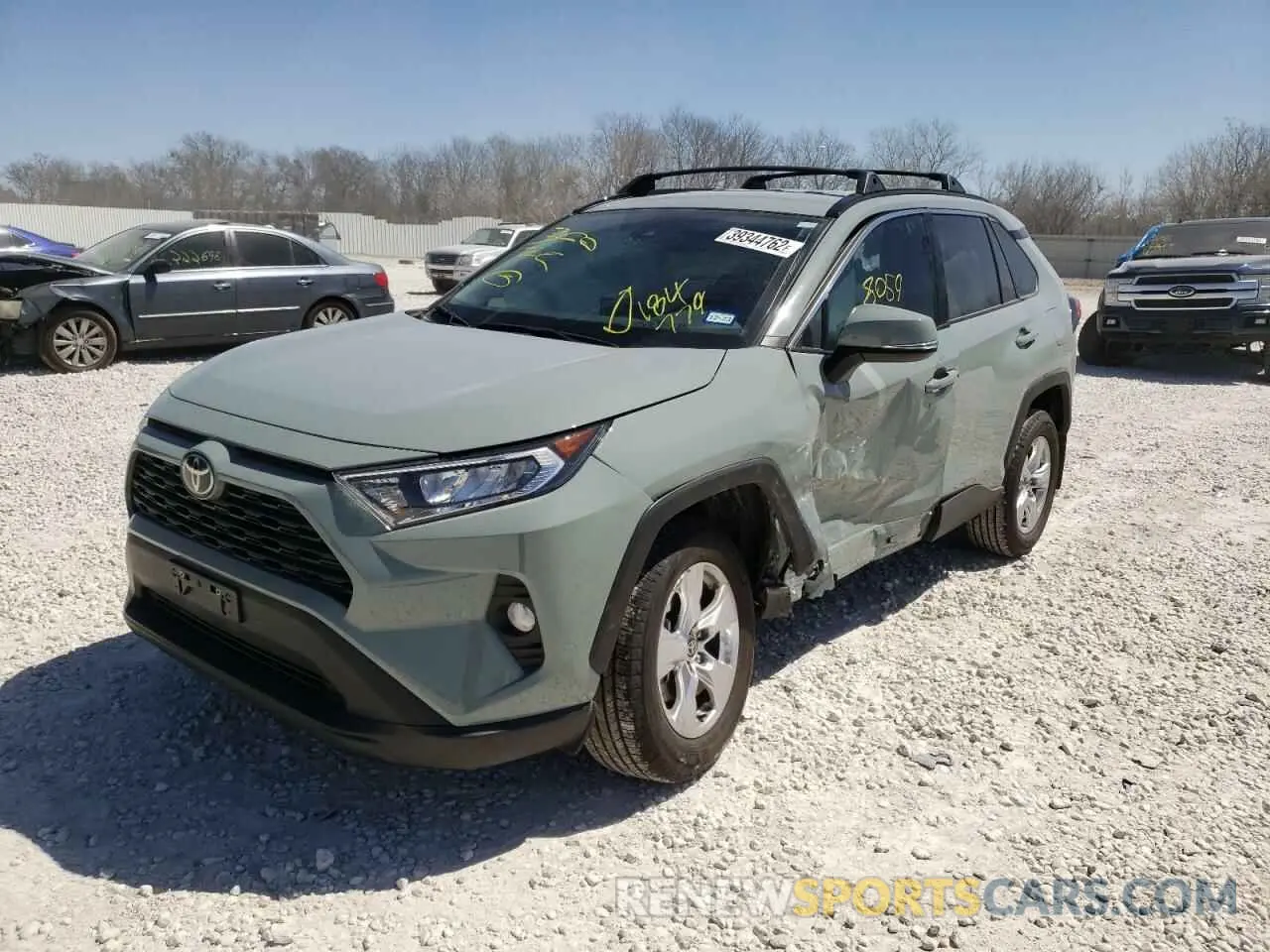 2 fotografías del automóvil dañado 2T3W1RFV8MW184779 TOYOTA RAV4 2021