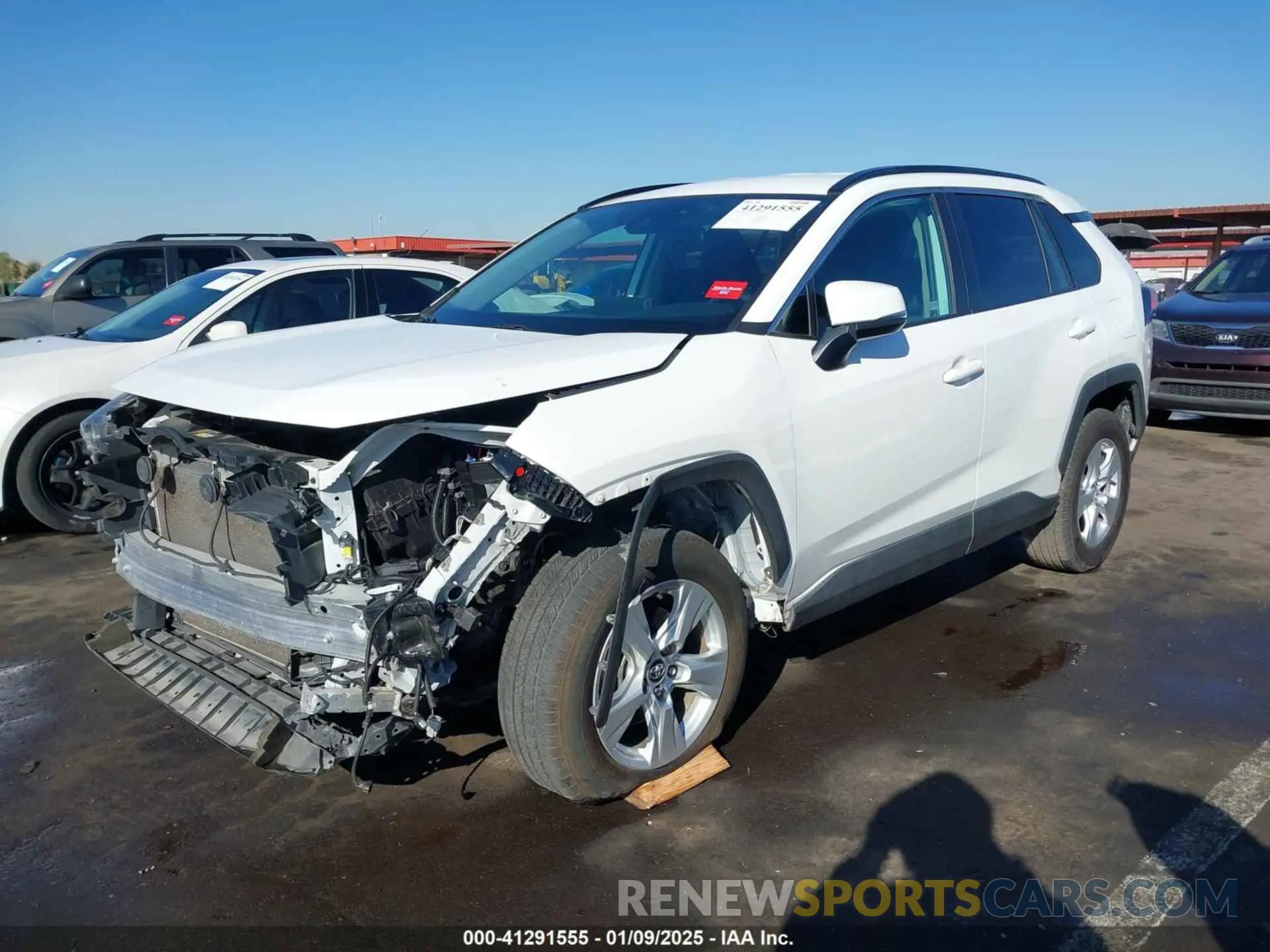 2 fotografías del automóvil dañado 2T3W1RFV9MW116152 TOYOTA RAV4 2021