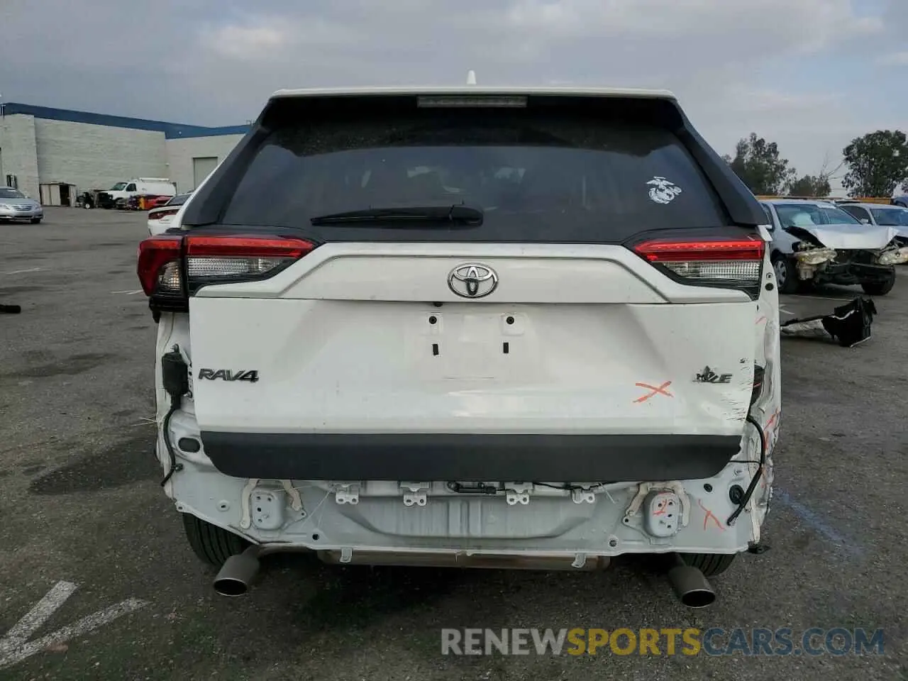 6 fotografías del automóvil dañado 2T3W1RFVXMC111348 TOYOTA RAV4 2021