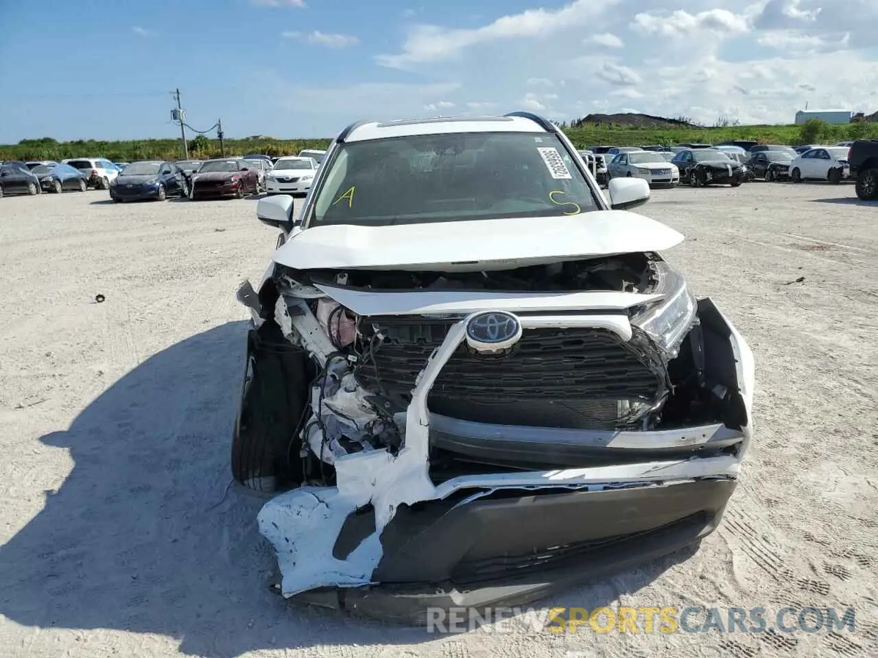 9 fotografías del automóvil dañado 2T3W1RFVXMC154135 TOYOTA RAV4 2021
