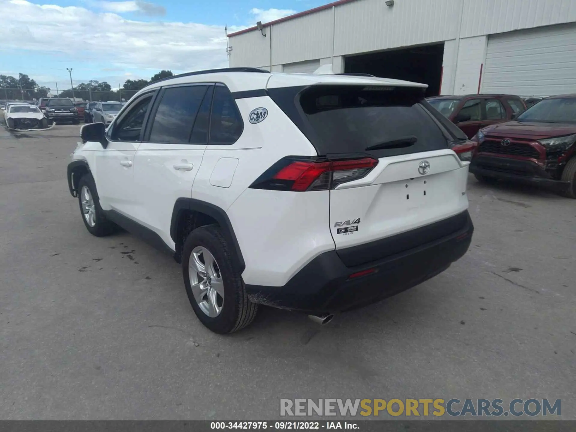 3 fotografías del automóvil dañado 2T3W1RFVXMC167645 TOYOTA RAV4 2021