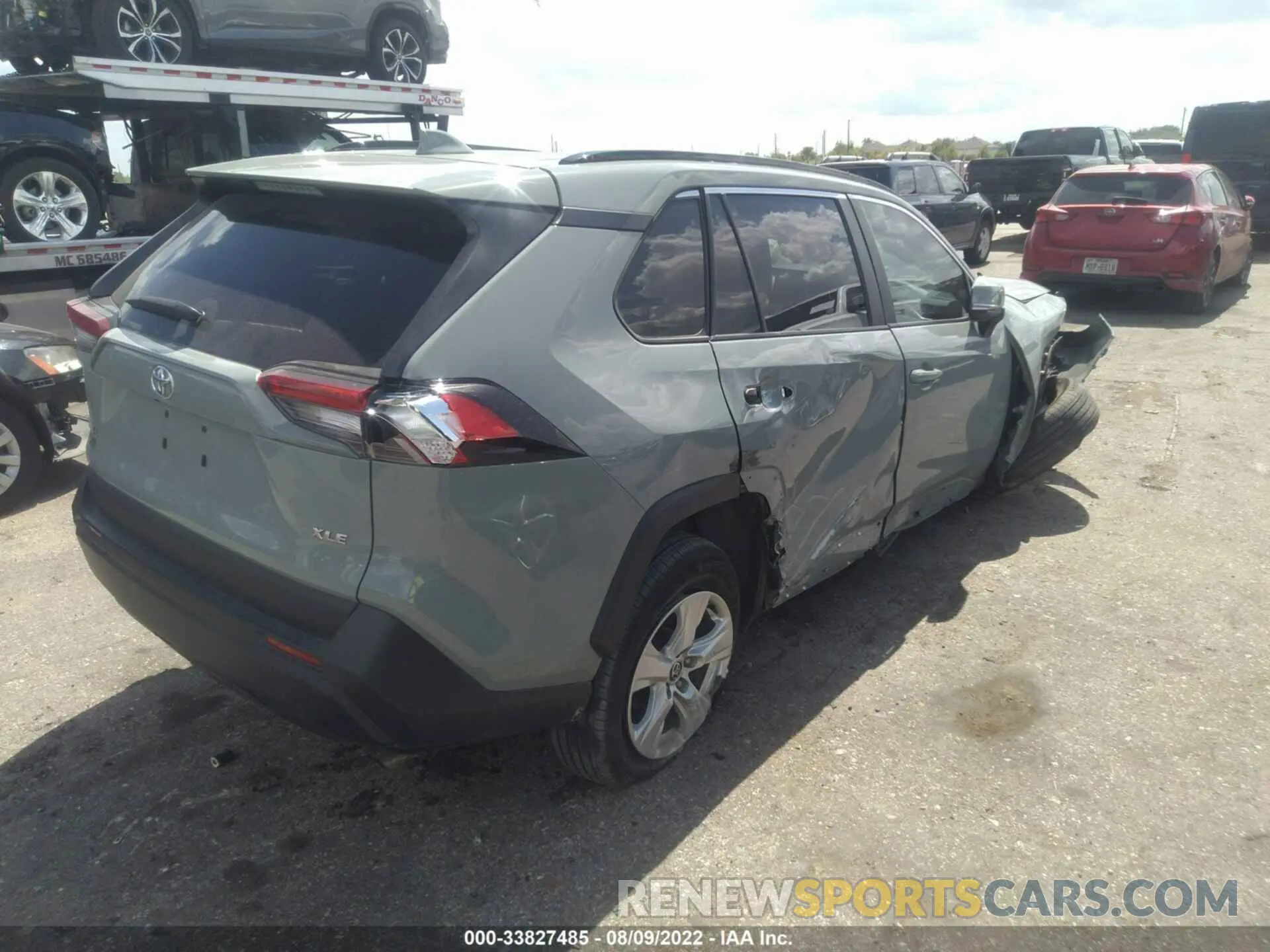 4 fotografías del automóvil dañado 2T3W1RFVXMW164338 TOYOTA RAV4 2021