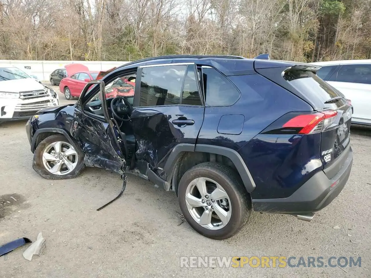 2 fotografías del automóvil dañado 4T3B6RFV5MU030644 TOYOTA RAV4 2021
