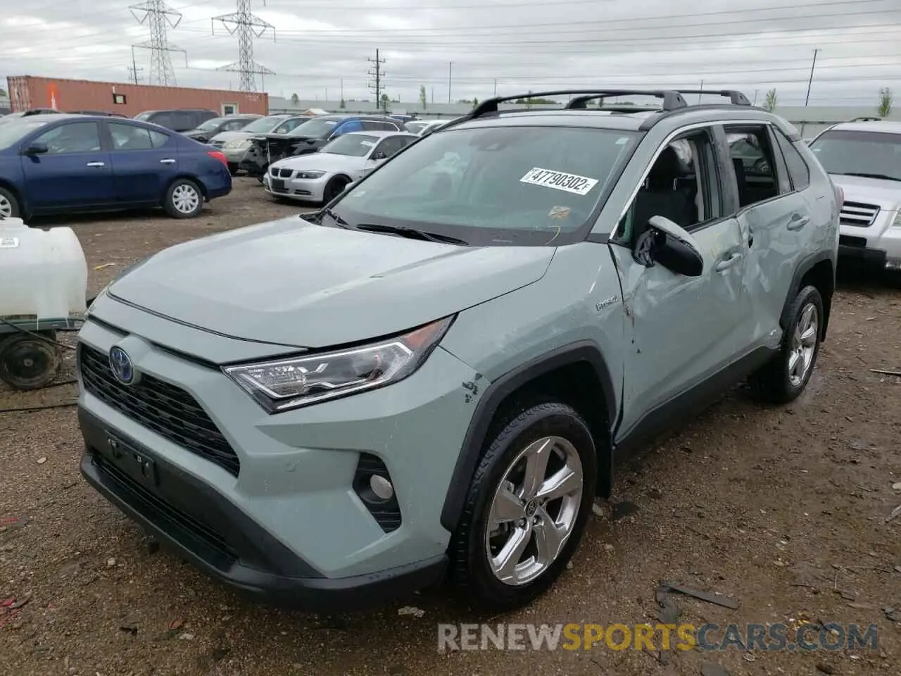 2 fotografías del automóvil dañado 4T3B6RFV9MU047141 TOYOTA RAV4 2021