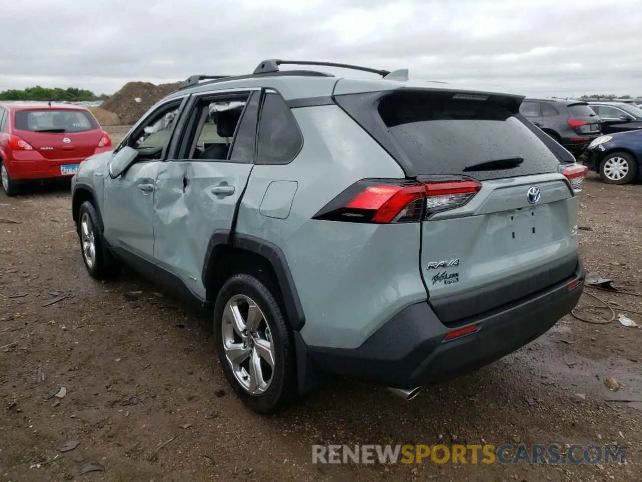 3 fotografías del automóvil dañado 4T3B6RFV9MU047141 TOYOTA RAV4 2021