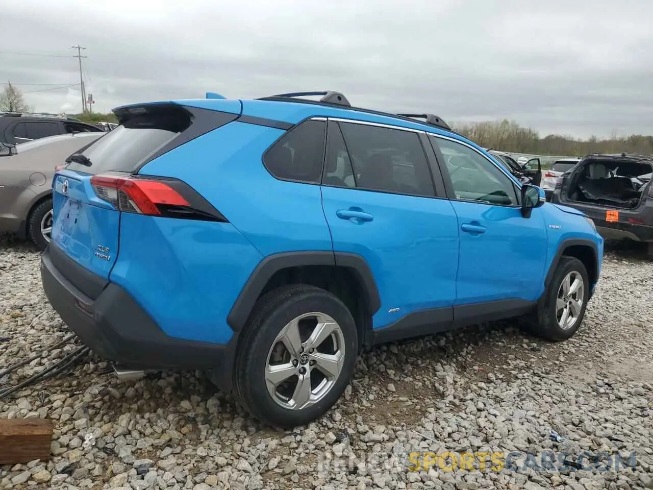 3 fotografías del automóvil dañado 4T3B6RFV9MU052971 TOYOTA RAV4 2021
