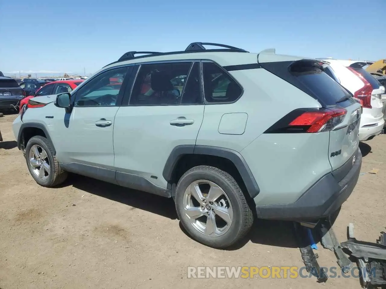 2 fotografías del automóvil dañado 4T3B6RFVXMU032633 TOYOTA RAV4 2021