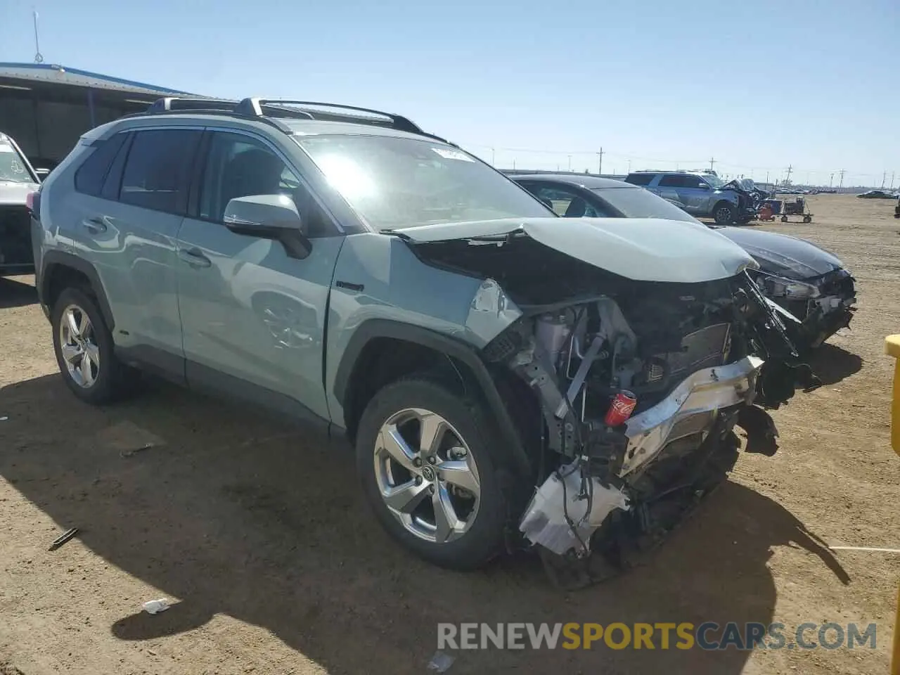 4 fotografías del automóvil dañado 4T3B6RFVXMU032633 TOYOTA RAV4 2021