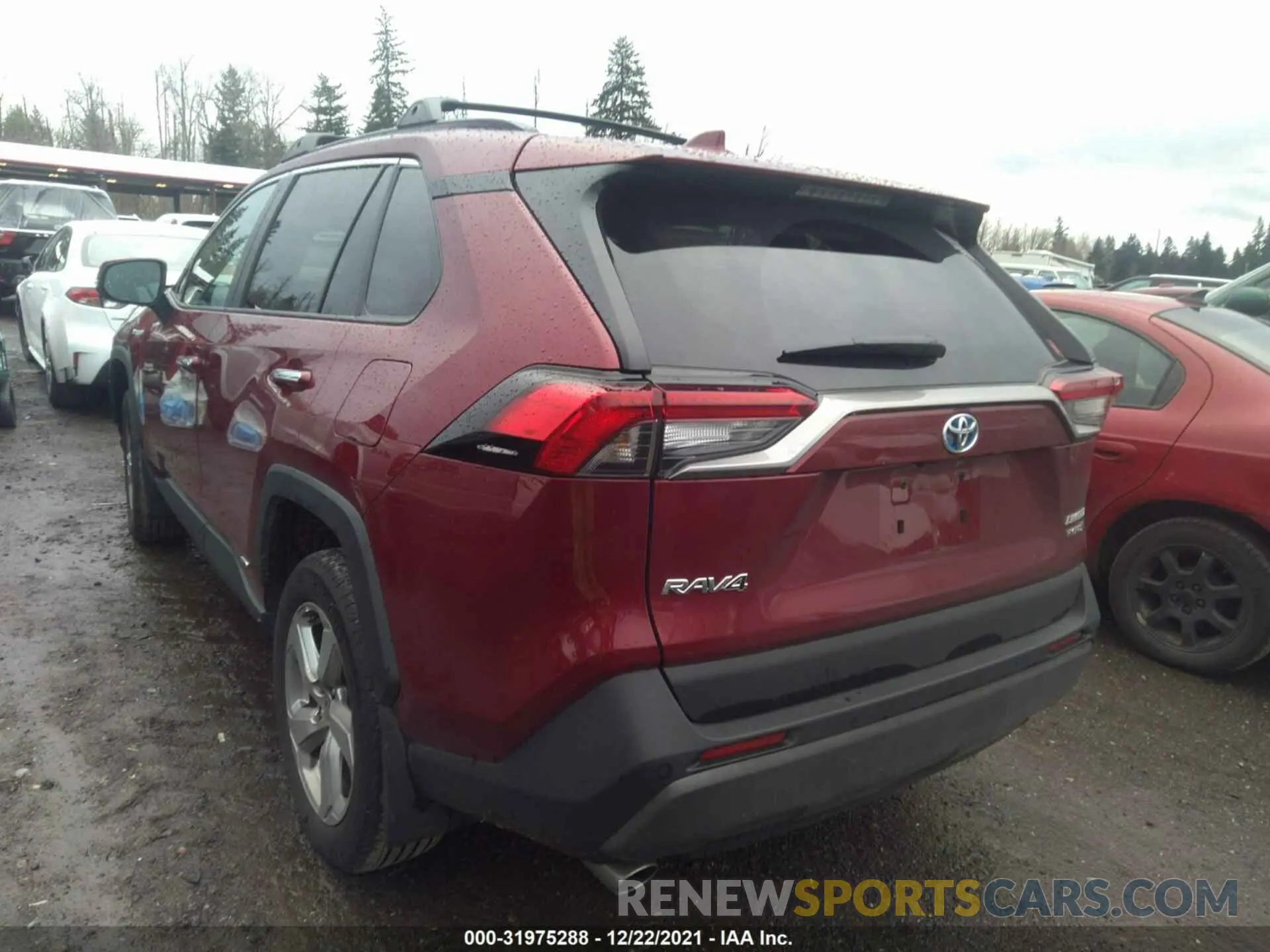 3 fotografías del automóvil dañado 4T3D6RFV2MU037494 TOYOTA RAV4 2021