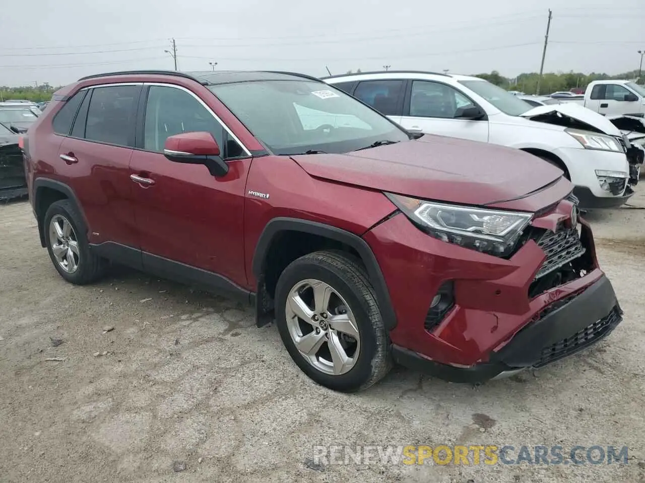4 fotografías del automóvil dañado 4T3D6RFV2MU037964 TOYOTA RAV4 2021