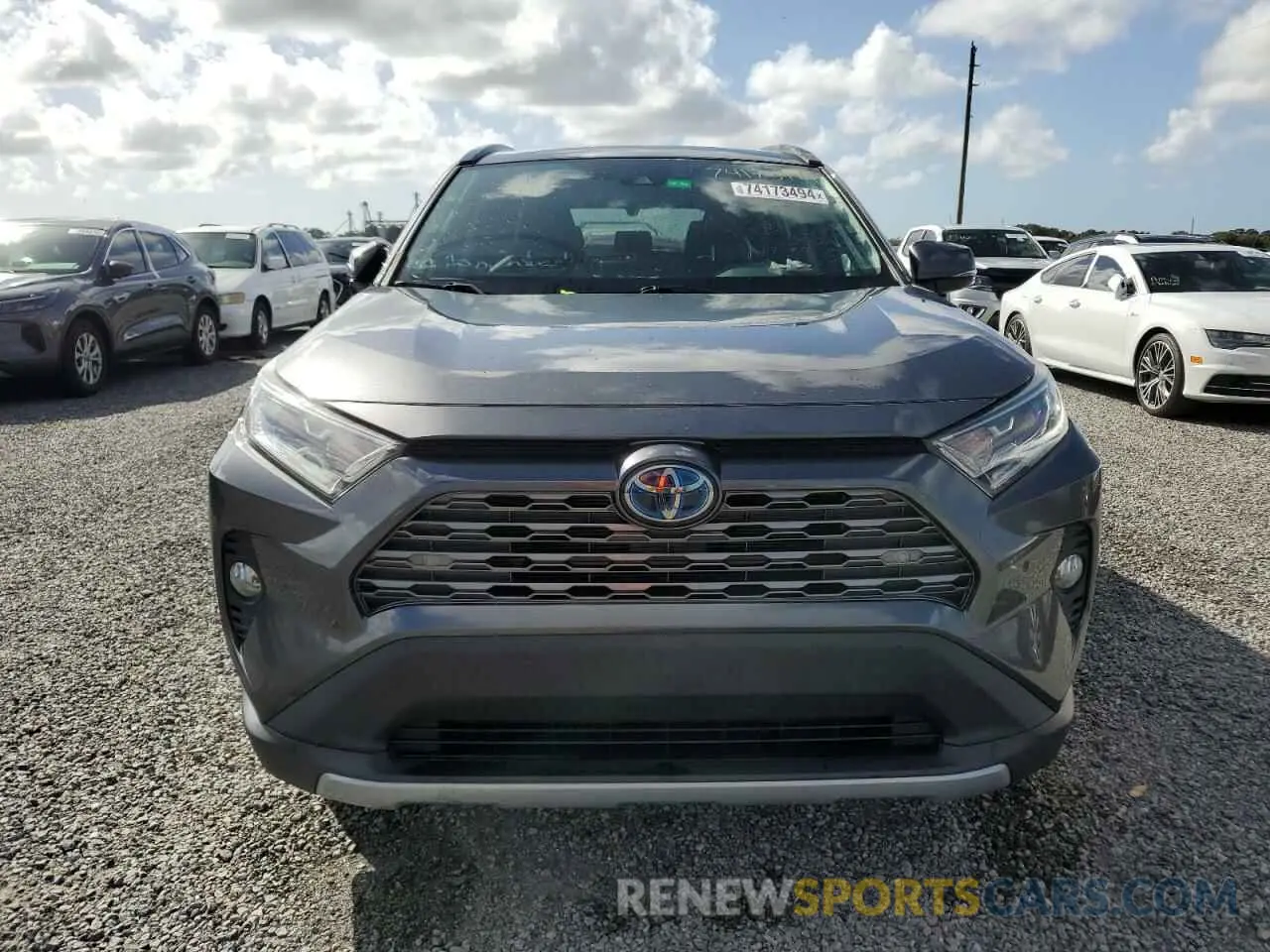 5 fotografías del automóvil dañado 4T3D6RFV4MU040252 TOYOTA RAV4 2021