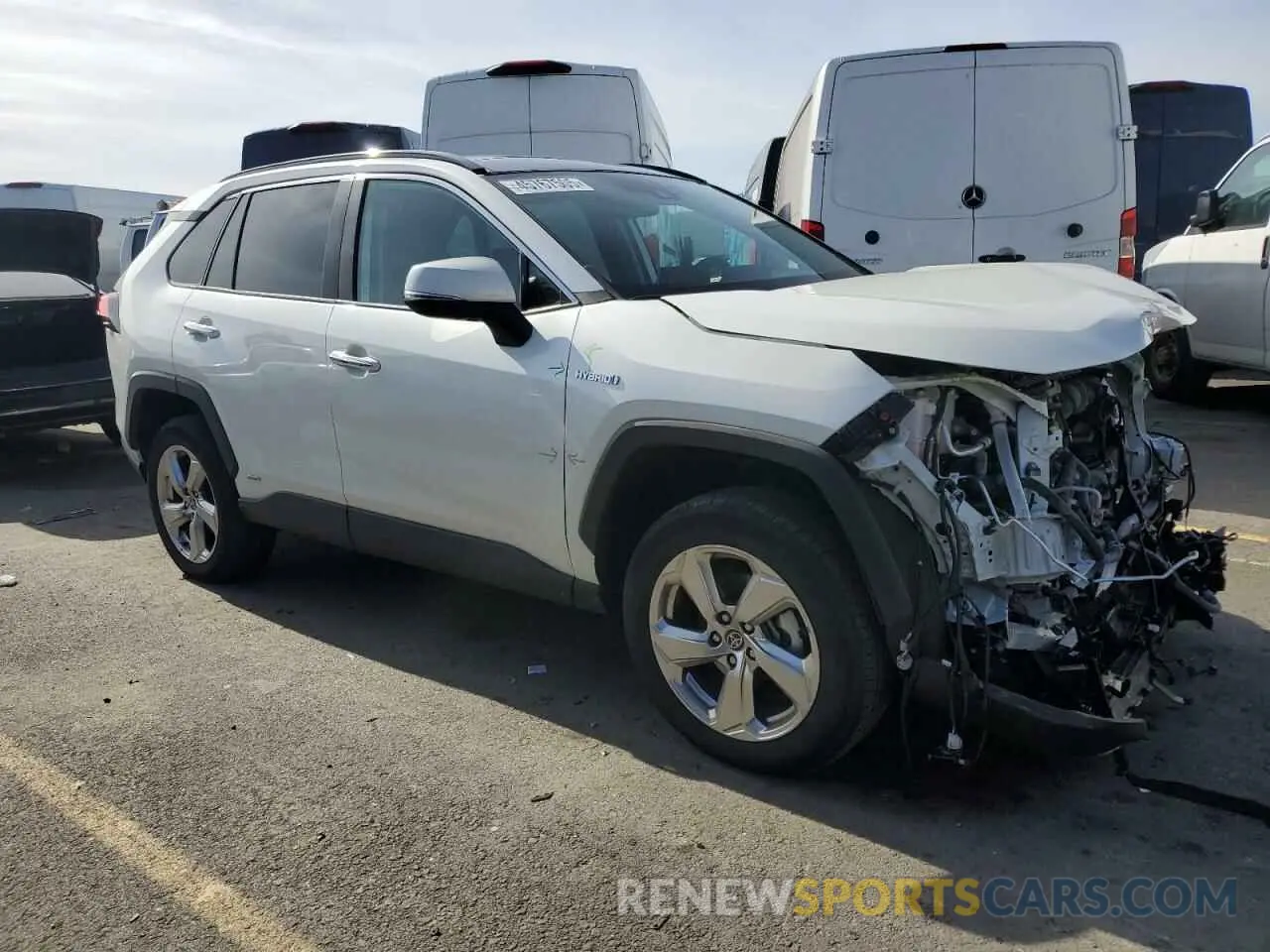 4 fotografías del automóvil dañado 4T3D6RFVXMU056147 TOYOTA RAV4 2021