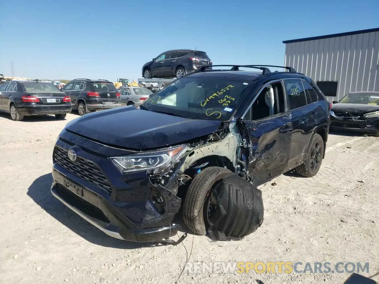 2 fotografías del automóvil dañado 4T3E6RFV0MU062883 TOYOTA RAV4 2021