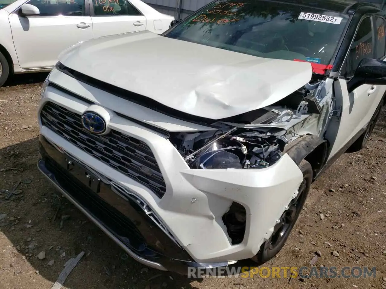9 fotografías del automóvil dañado 4T3E6RFV5MU057307 TOYOTA RAV4 2021