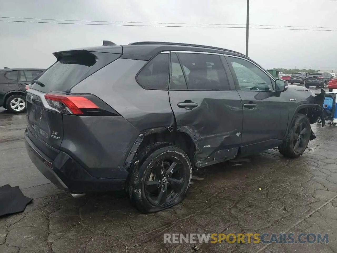 3 fotografías del automóvil dañado 4T3E6RFVXMU032385 TOYOTA RAV4 2021
