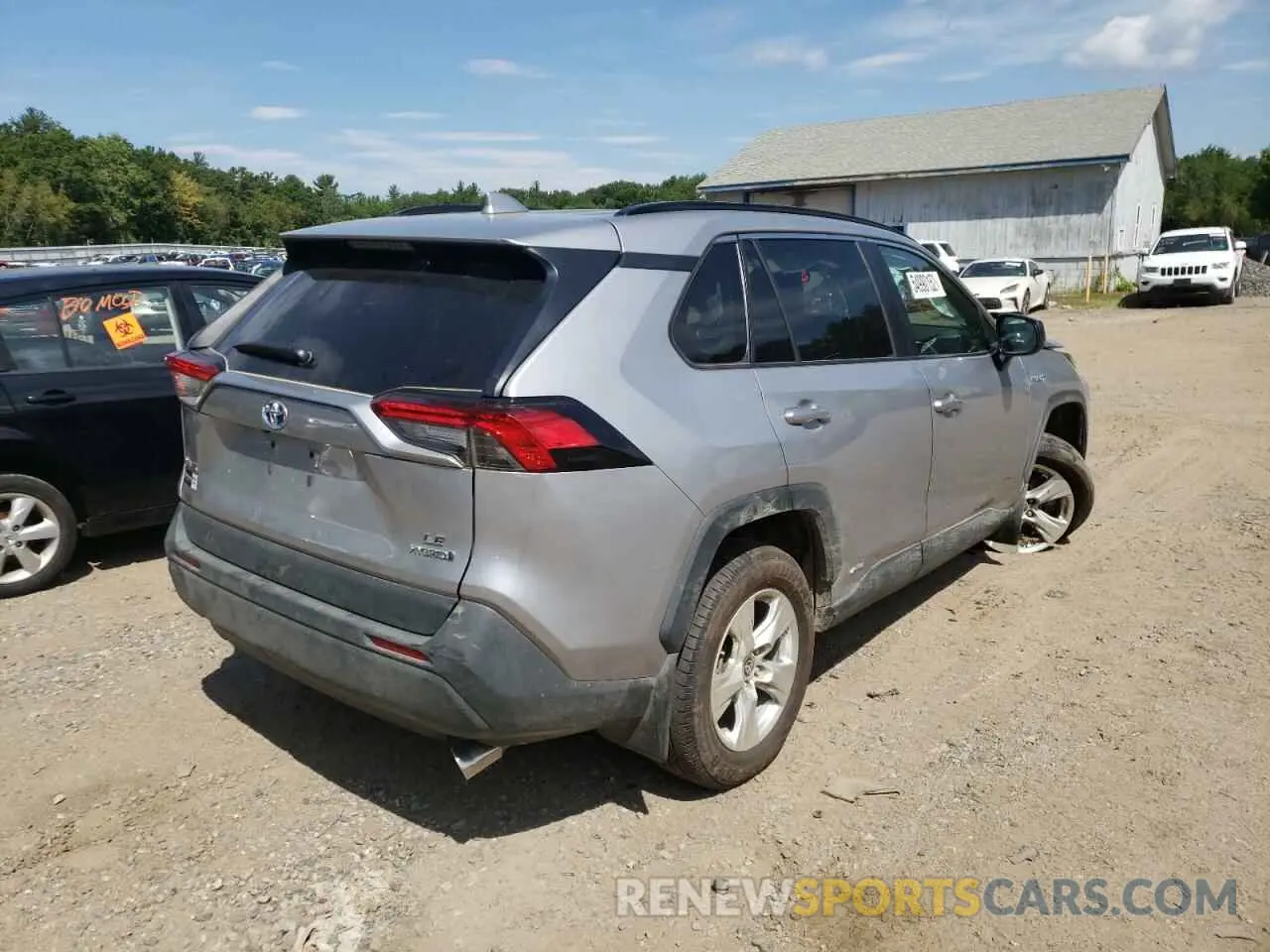 4 fotografías del automóvil dañado 4T3LWRFV2MU049186 TOYOTA RAV4 2021