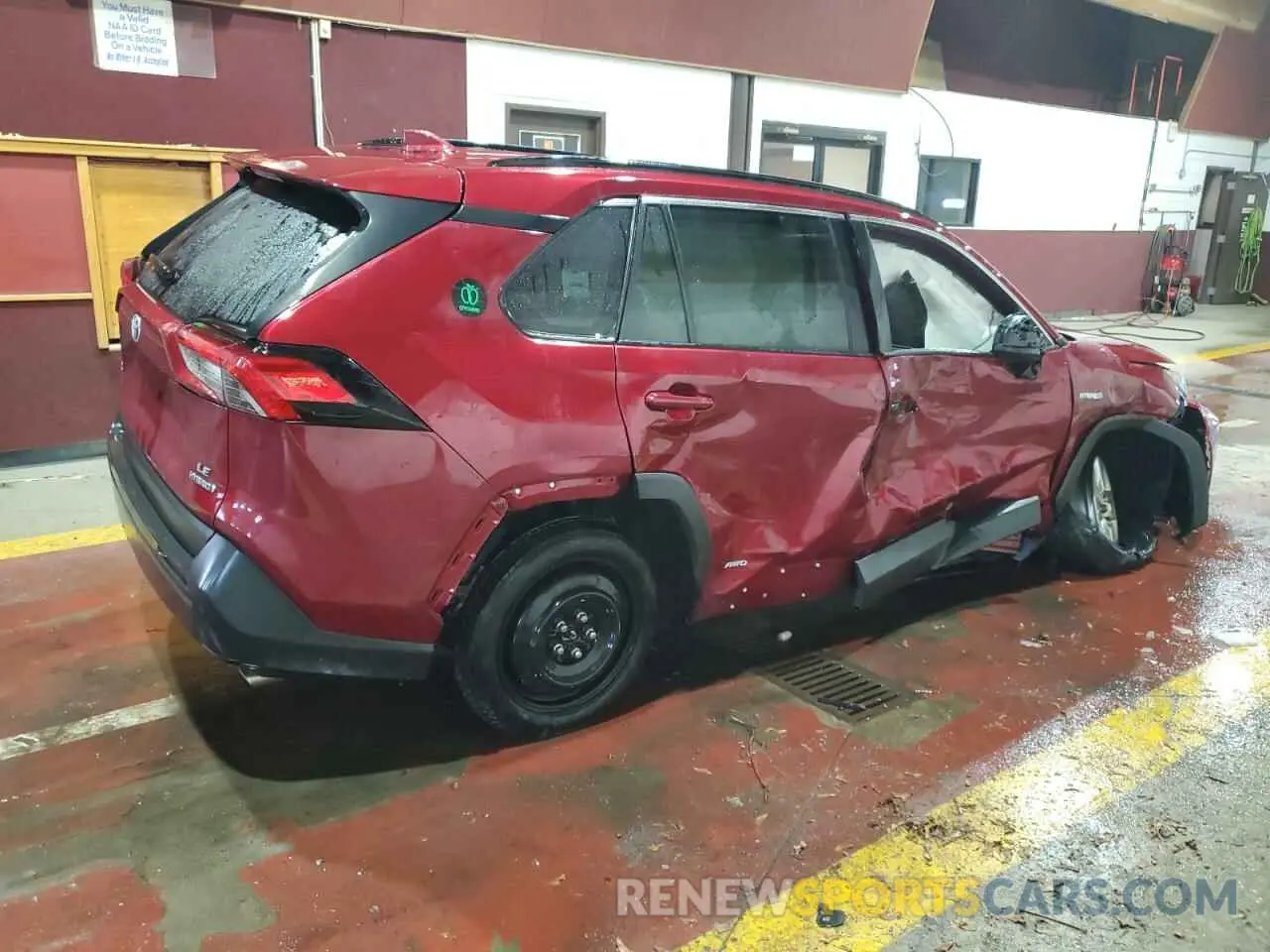 3 fotografías del automóvil dañado 4T3LWRFV8MU039939 TOYOTA RAV4 2021