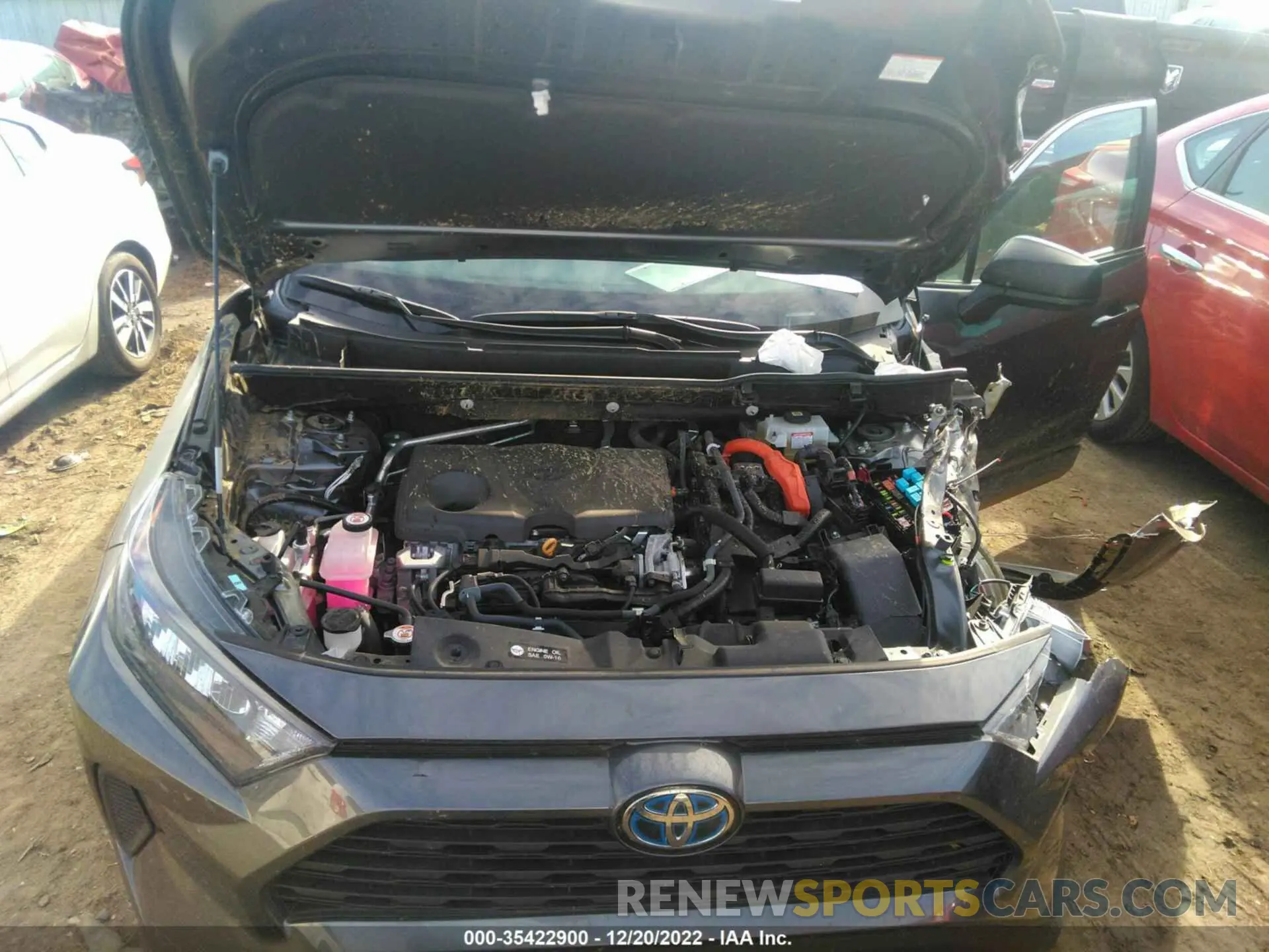 10 fotografías del automóvil dañado 4T3LWRFV9MU034118 TOYOTA RAV4 2021