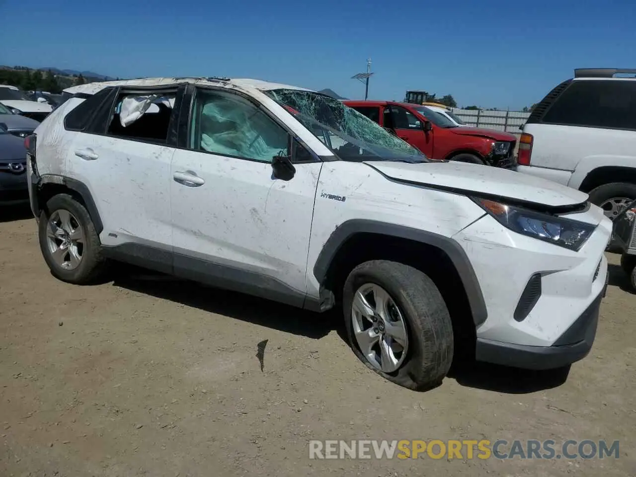 4 fotografías del automóvil dañado 4T3M6RFV3MU012071 TOYOTA RAV4 2021