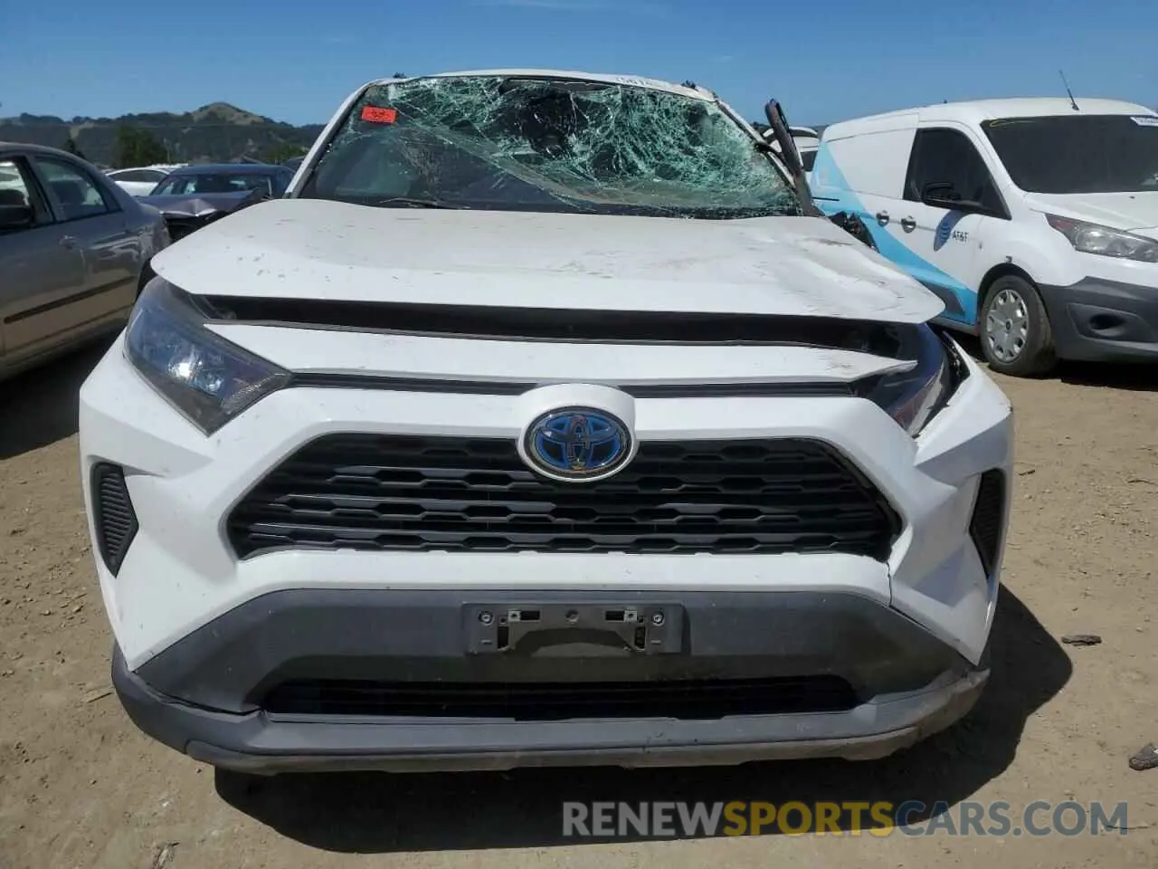 5 fotografías del automóvil dañado 4T3M6RFV3MU012071 TOYOTA RAV4 2021