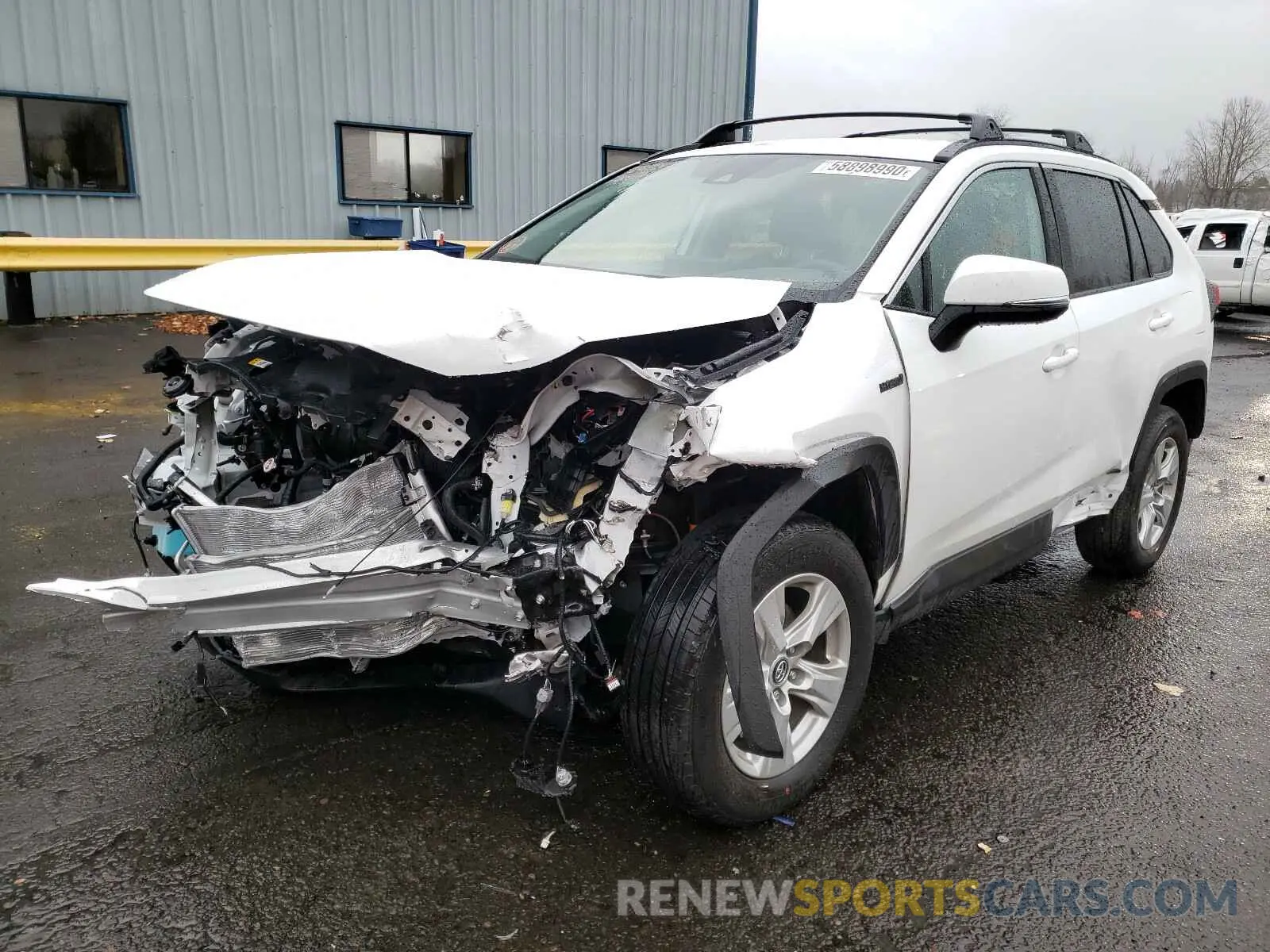2 fotografías del automóvil dañado 4T3M6RFV8MU013359 TOYOTA RAV4 2021