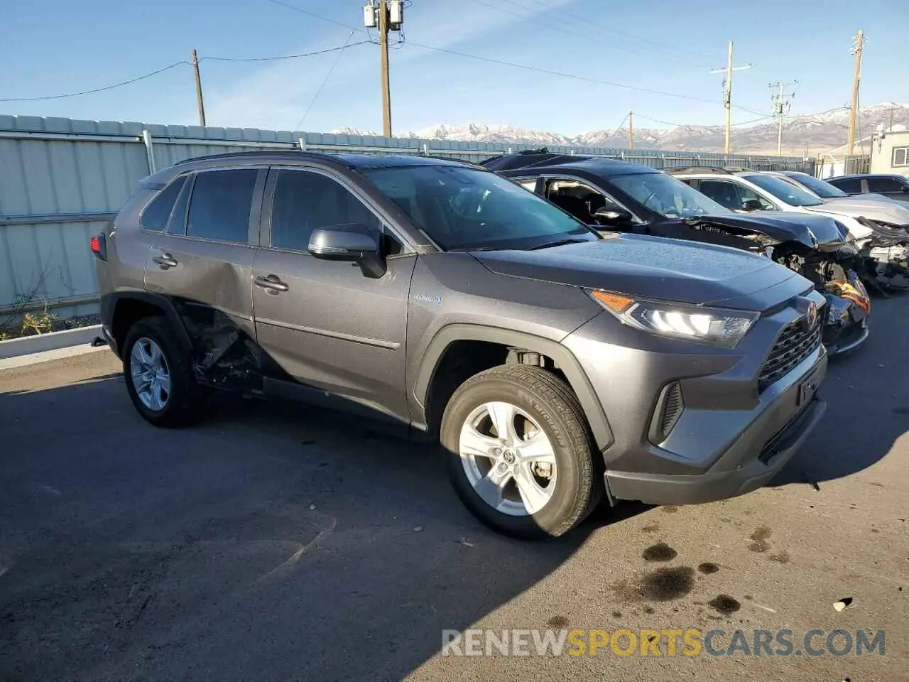 4 fotografías del automóvil dañado 4T3MWRFV2MU020646 TOYOTA RAV4 2021