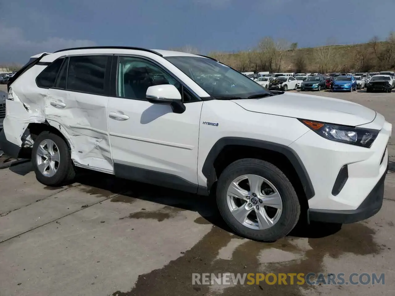 4 fotografías del automóvil dañado 4T3MWRFV2MU048172 TOYOTA RAV4 2021