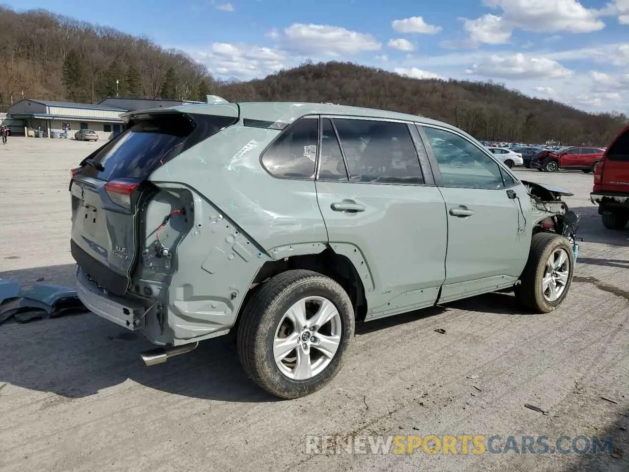 3 fotografías del automóvil dañado 4T3R6RFV5MU014913 TOYOTA RAV4 2021
