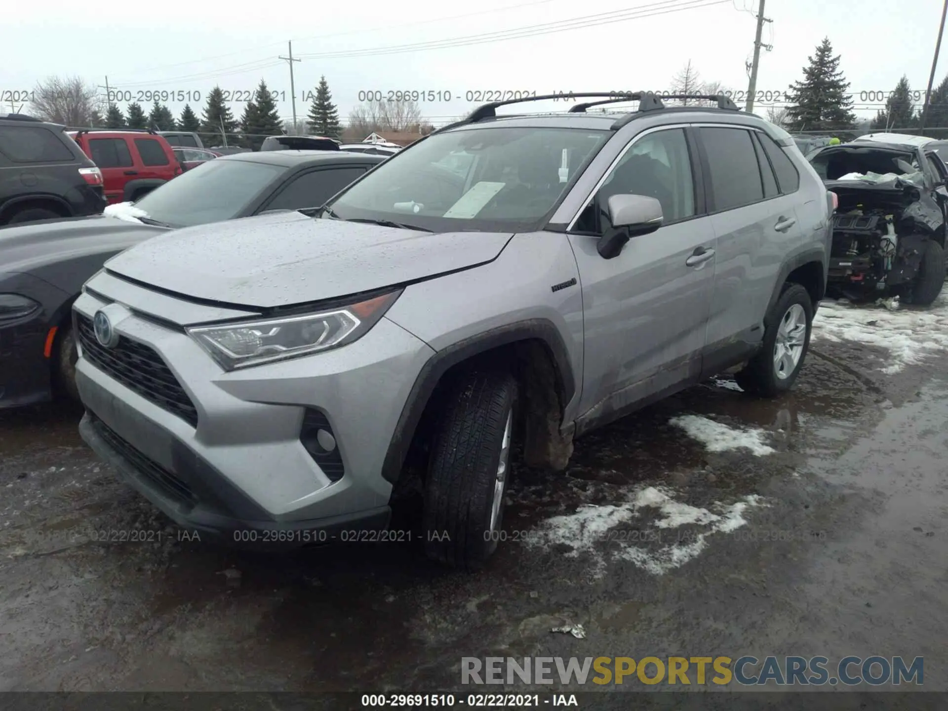2 fotografías del automóvil dañado 4T3R6RFV5MU016855 TOYOTA RAV4 2021