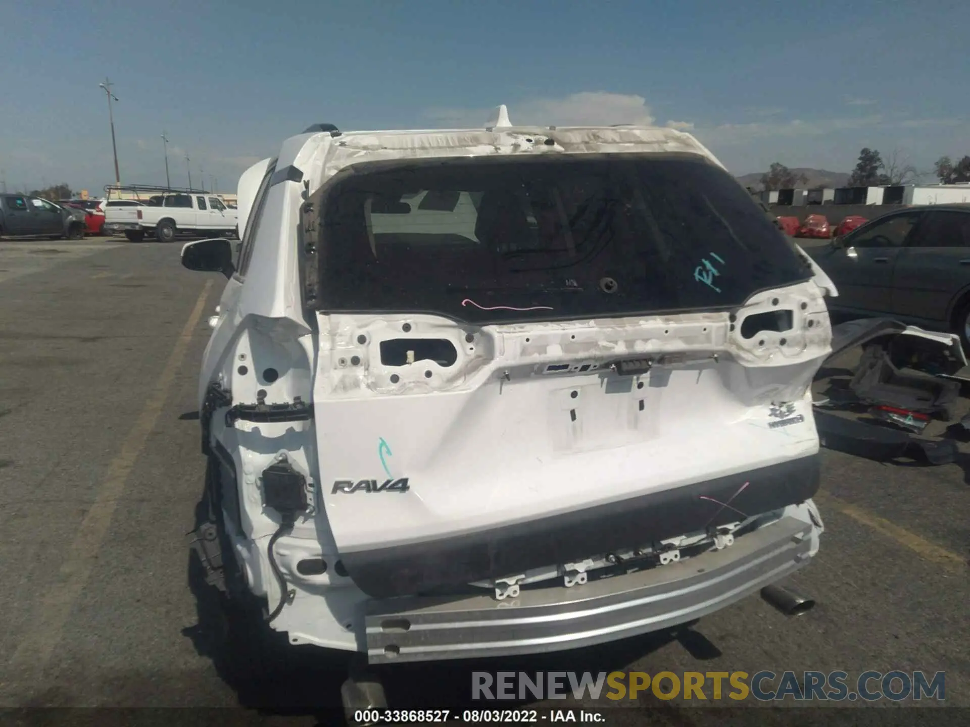 6 fotografías del automóvil dañado 4T3R6RFV8MU022973 TOYOTA RAV4 2021