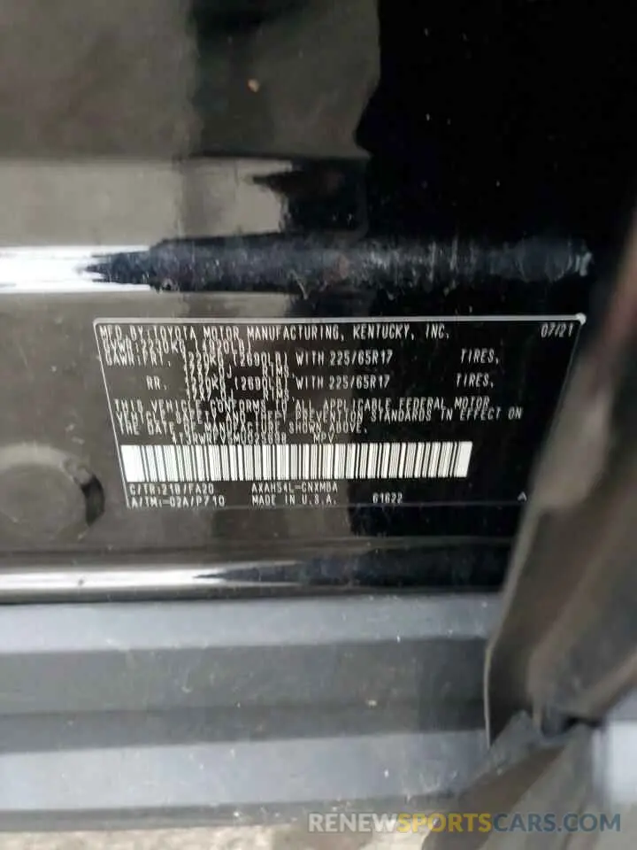 13 fotografías del automóvil dañado 4T3RWRFV5MU025698 TOYOTA RAV4 2021