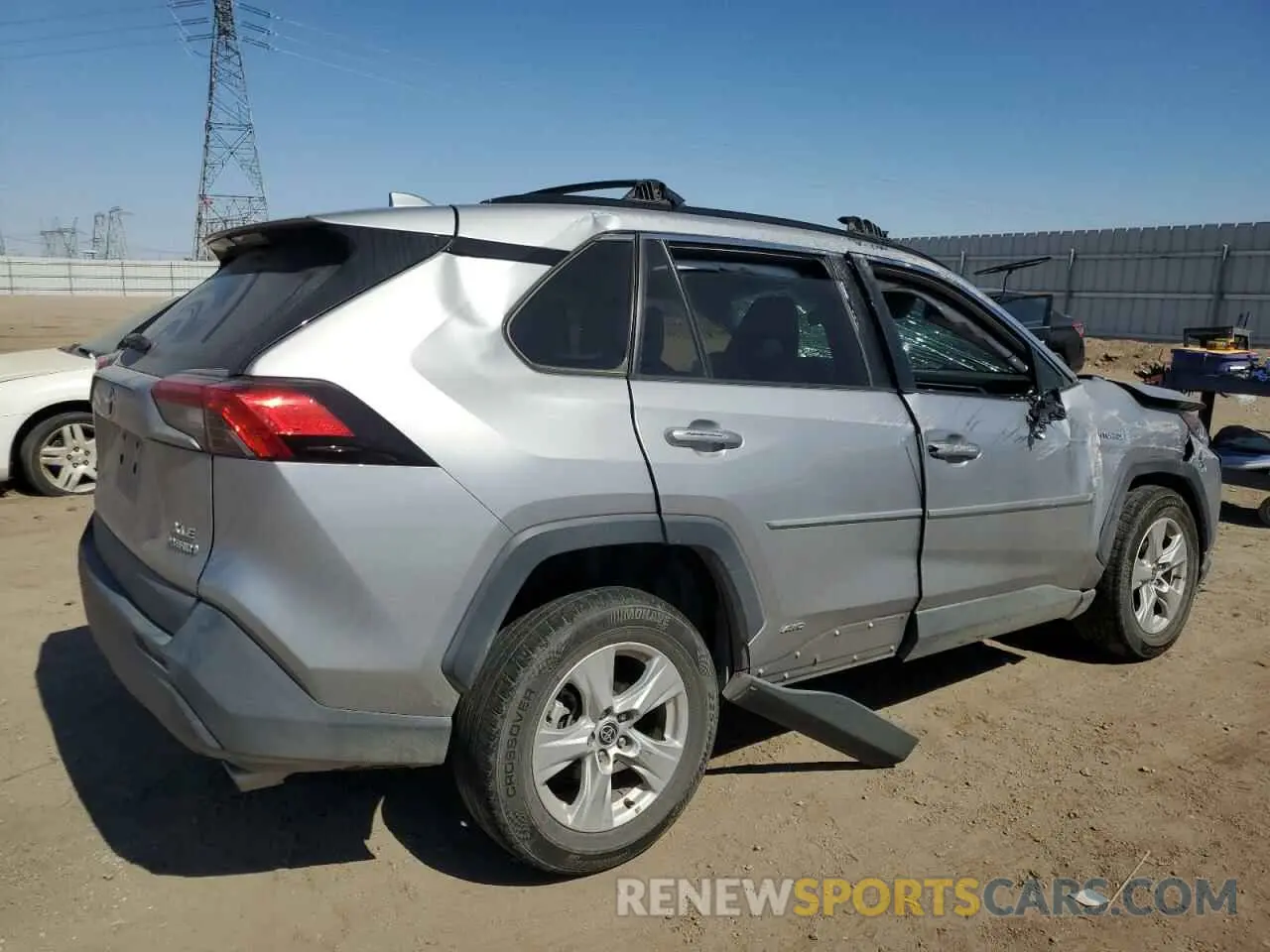 3 fotografías del automóvil dañado 4T3RWRFV5MU036054 TOYOTA RAV4 2021