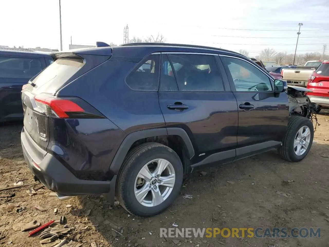 3 fotografías del automóvil dañado 4T3RWRFV9MU043864 TOYOTA RAV4 2021