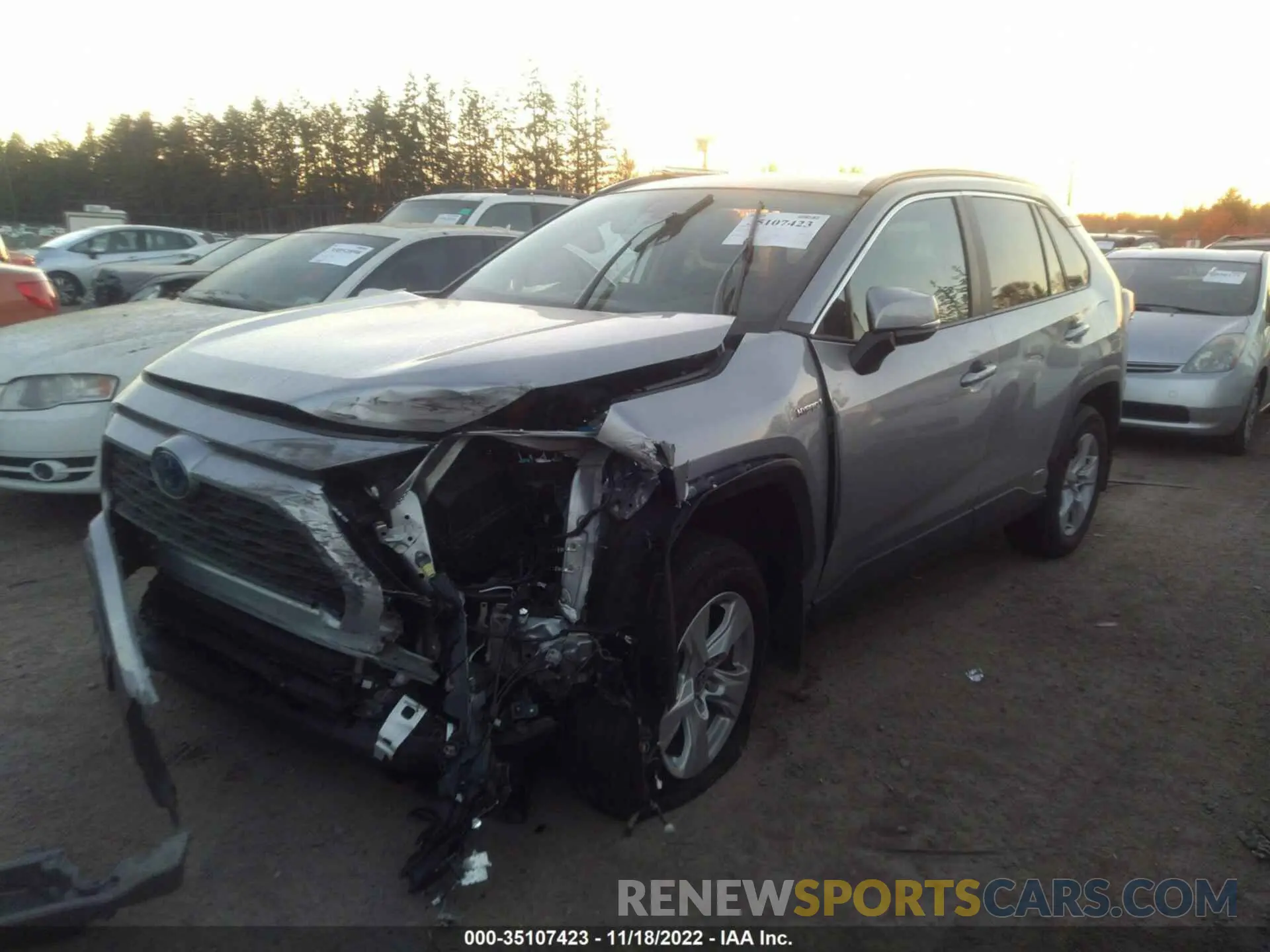 2 fotografías del automóvil dañado 4T3RWRFVXMU023882 TOYOTA RAV4 2021