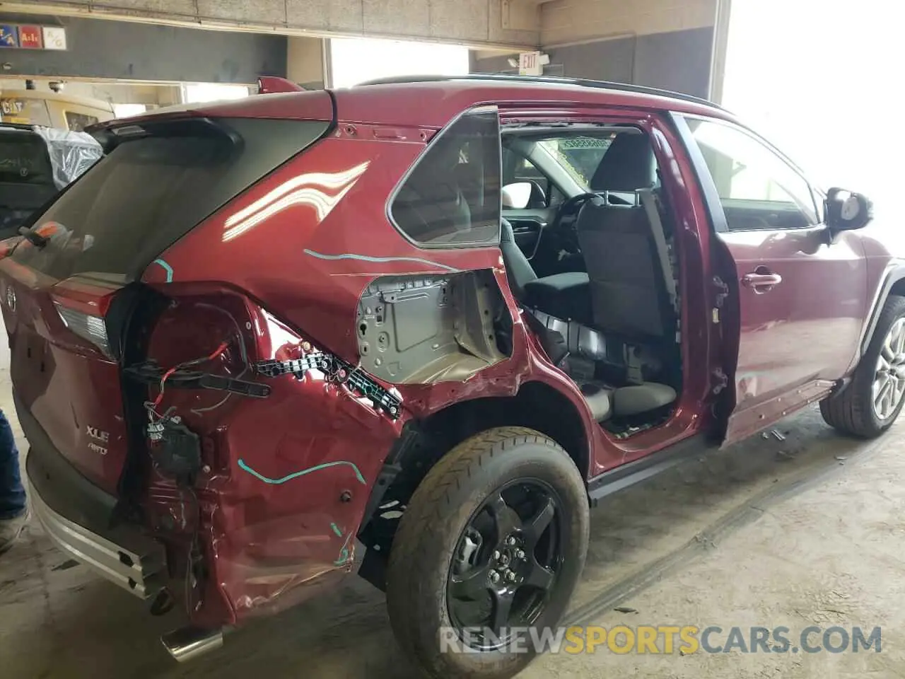 9 fotografías del automóvil dañado JTMA1RFV2MD070381 TOYOTA RAV4 2021
