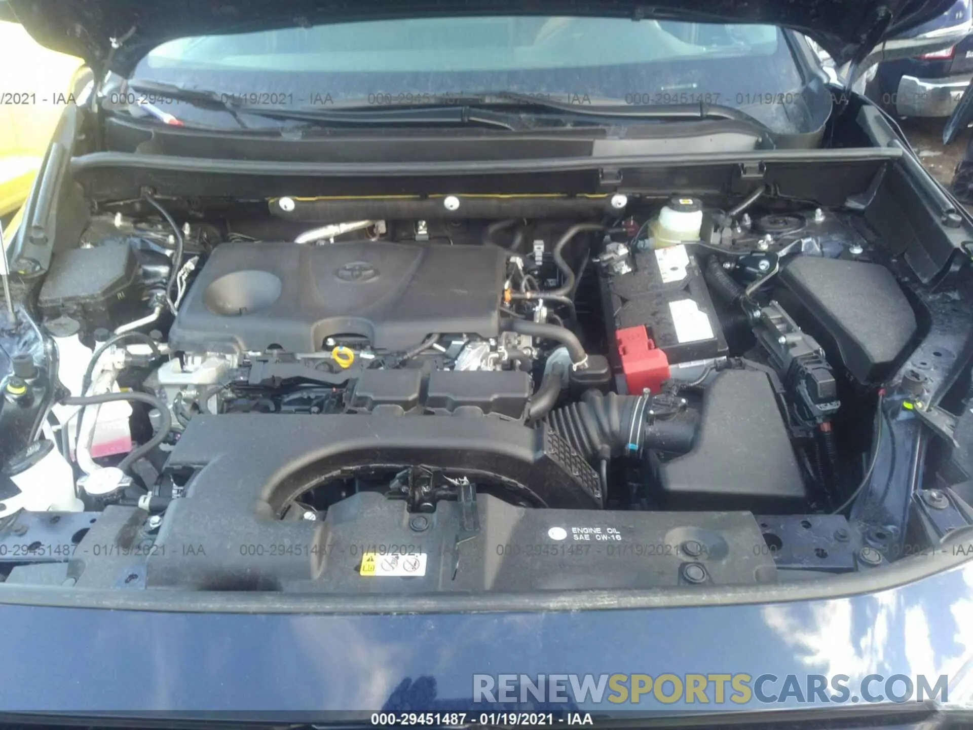 10 fotografías del automóvil dañado JTMA1RFV5MD531749 TOYOTA RAV4 2021