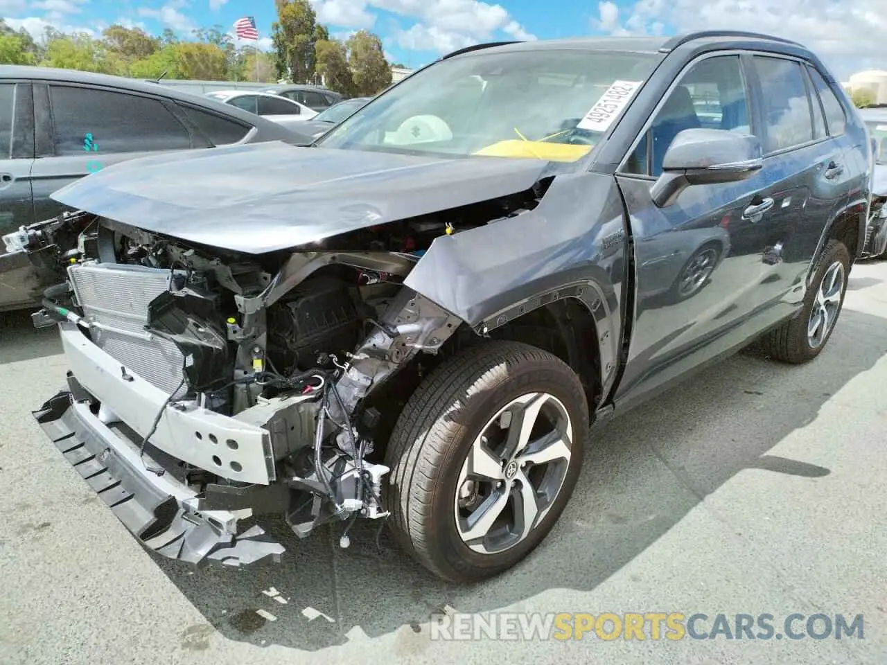 2 fotografías del automóvil dañado JTMAB3FV0MD042380 TOYOTA RAV4 2021