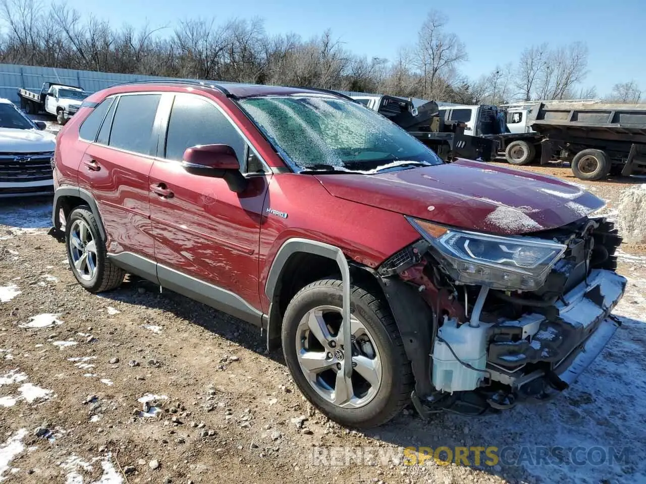 4 fotografías del automóvil dañado JTMB6RFV0MD020892 TOYOTA RAV4 2021