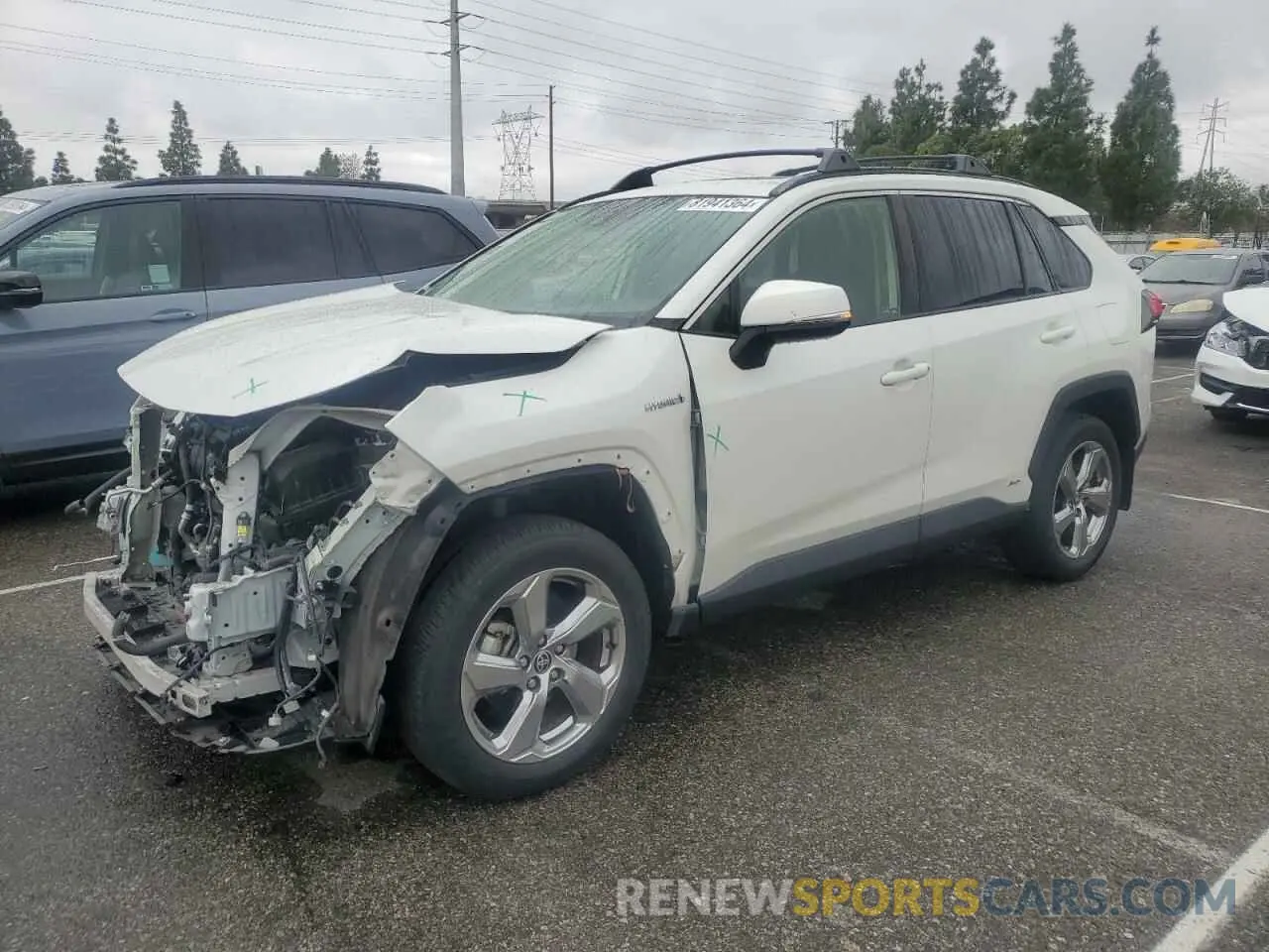 1 fotografías del automóvil dañado JTMB6RFV4MD039395 TOYOTA RAV4 2021