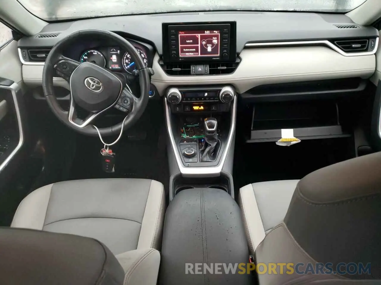 8 fotografías del automóvil dañado JTMB6RFV8MD038492 TOYOTA RAV4 2021