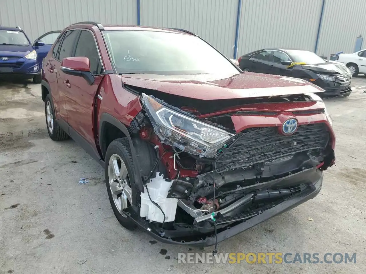 1 fotografías del automóvil dañado JTMB6RFVXMD040759 TOYOTA RAV4 2021