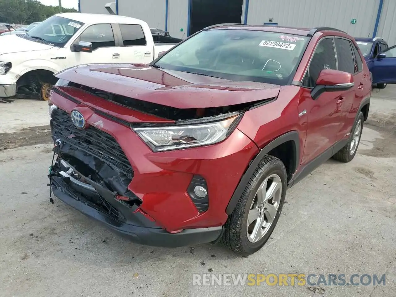 2 fotografías del automóvil dañado JTMB6RFVXMD040759 TOYOTA RAV4 2021